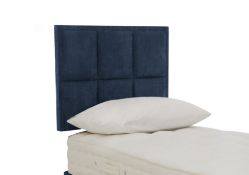 Hypnos Single Riley Strutted Headboard In Royal Navy. RRP £500. A stylish headboard for your divan b