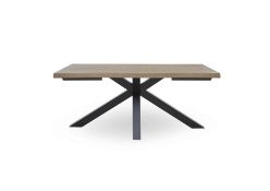 Saturn Large Live Edge Dining Table with Two Extending Leafs. RRP £1,300. 180-204W x 95D x 77H cm. I