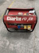 A pre-owned Clarke power diesel generator (PG3800ADV).