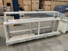 A pre-owned 2.4m double sided hinging table.