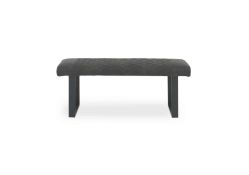Grey quilted contemporary Dining Bench. RRP £399. 120W x 43D x 52H cm. Simple, stylish and a super-u