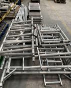 A pre-owned scaffolding tower and boards.