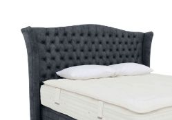 Hypnos Floor Standing Headboard Double RRP £1,499. In Pebble finish. This beautiful floor standing h