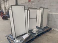 A quantity of shop display stands.