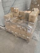 A pallet containing Deflecto midi tape dispensers.