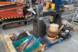 A pre-owned Union graduated wood turning 3-phase lathe.