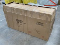 Glassic 2 Door Sideboard. RRP £899. 160W x 45D x 80Tcm. With its beautiful white ceramic and high-gl