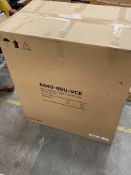 Pair of Strade, Solid Ash Framed, Fabric Dining Chairs in Cedar Velvet. RRP £699. Mid-century curves