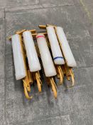 Five pre-owned LED plasterer's folding lights.