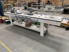 A pre-owned multi station shutter maker 6 head drill 240v.