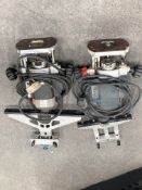 Two pre-owned Elu electronic routers.