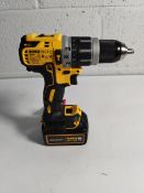 An as new DeWalt DCD796 18v XR drill to include MacLaren 18v XR 5AH battery (no box).