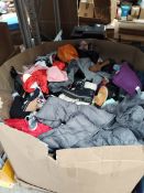 A pallet of assorted pre-owned clothing, shoes, bags and related.