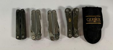 Five pre-owned multi tools to include Leatherman and Gerber (over 18s only).