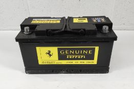 A Genuine Ferrari Battery by FIAMM, L4 AGM, 12V, 80Ah, 800A EN (PN: 326782).