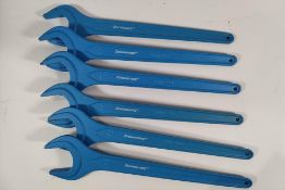 Six as new Silverline Nut Spanner 52mm (748320). Light transit damage/no tag).