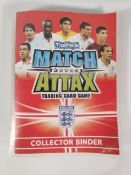 A pre-owned Match Attax trading card game collector bind with assorted cards.