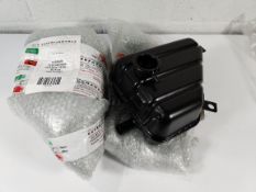 Two as new Ferrari Testarossa header tanks (bare units) WO-011981, black.
