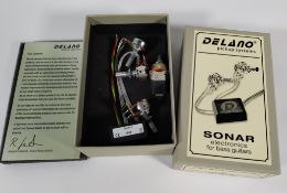 A boxed as new Delano Sonar 2 bass preamp.
