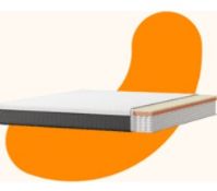 An as new Emma hybrid original mattress, single 90×190, boxed (stock image).