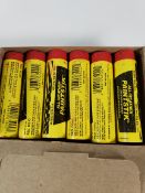 Twelve dozen as new All-Weather Paintsticks (livestock markers), red.