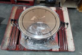 A pre-owned Sonar Phil Rudd special edition drum in black with feet.