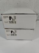 Two as new RAK basin mono mixer tap in matt black (EAN: 0729557187704).