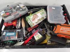 A quantity of pre-owned hand tools to include Bacho, Bosch and Erbauer.