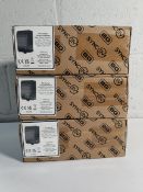 Three as new BG Fortress weatherproof IP65, 5 module populated EV kit 100A main switch, 40A 30mA dou