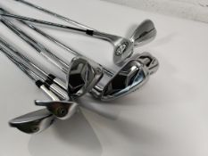 As new Ping G430 irons, RH 5-PW (AWT 2.0 R shafts) + Ping S159 54, 58 (Z-Z115 shafts) (8 clubs total