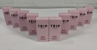 Ten as new Trip CBD oils: orange blossom and chamomile (15ml bottles), 1000mg strong, sealed boxes (