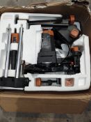 An Evolution Power Tools R210SMS+ 210 mm multi-material sliding mitre saw (sold as seen).