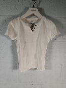 Twenty women's as new Urban Outfitters BDG Faith Henley Tops, Ivory, M.