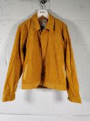 A pre-owned Percival limited edition corduroy jacket, mustard/yellow, size 04.