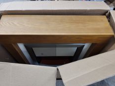 A Warmlite 2kW Chester Oak Effect Fireplace Suite (sold as seen).