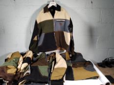 Six Carhart reworked patchwork jackets (M, L, XL).