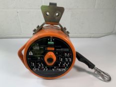 A pre-owned MSA Latchways sealed self retracting cable SRL 15m (50ft) Type 2 unit (chipped paintwork