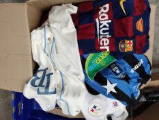 Approximately 45 assorted pre-owned sports shirts, mainly football.