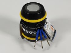 An as new Oxford Beast Motorcycle Security Lock for 22mm chain (LK120) (tag damaged).