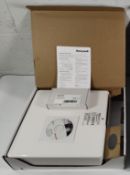 A Honeywell Security Galaxy Flex FX050 medium P3 box panel and Galaxy MK7 LCD keypad, with instructi