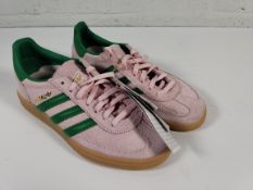 As new Adidas Handball Spezial, pink & green, UK 4.5 (no box).