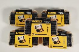 Five as new Dewalt Flextorq Flip Drive drill bit sets (DT70779T-Q7).