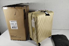 An as new Tumi international carry-on, SP26, wheeled case, washed yellow (S154200-A871).