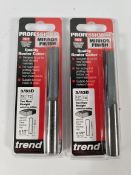 Twelve as new Trend professional 3/83D two flute straight worktop cutter, Ø 1/2
