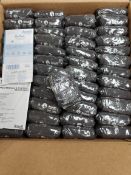 One hundred and forty four as new Ansell HyFlex 11840VP gloves (pairs), size 9.