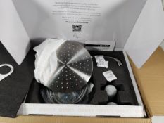 An as new Lusso Luxe 2-way shower system LUS100S, brushed stainless steel.