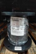 A Belden 500ft coaxial cable spool, 20 AWG, 50 OHM, black (8262 010).