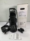 A DAB Divertek 500 NA submersible pump, instructions and two adapters, boxed (UK adapter required) (