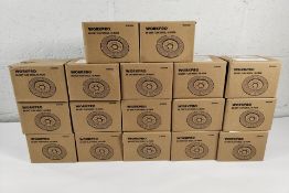 Seventeen as new boxes of Workpro 80 grit flap discs (10 pack per box - 170 units total) (W124103A).
