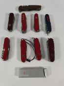 Ten pre-owned Swiss army penknives (over 18s only).